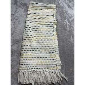 Max Studio Home Decorative Throw Multicolor Textured Dotted 50" X 60" NWT